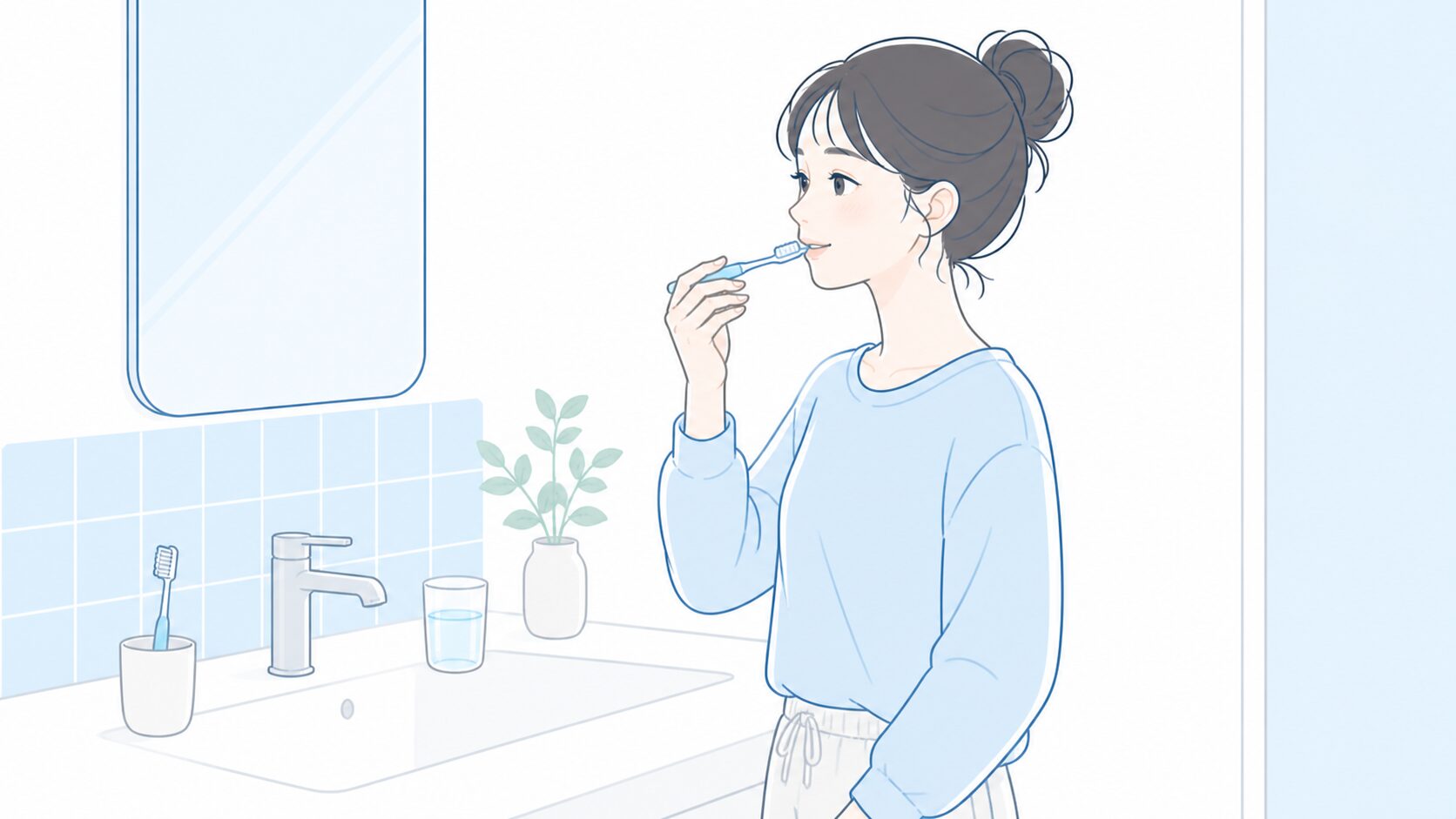 朝の3分口臭ケアルーティン｜歯磨きで爽やかな1日のスタートを整える