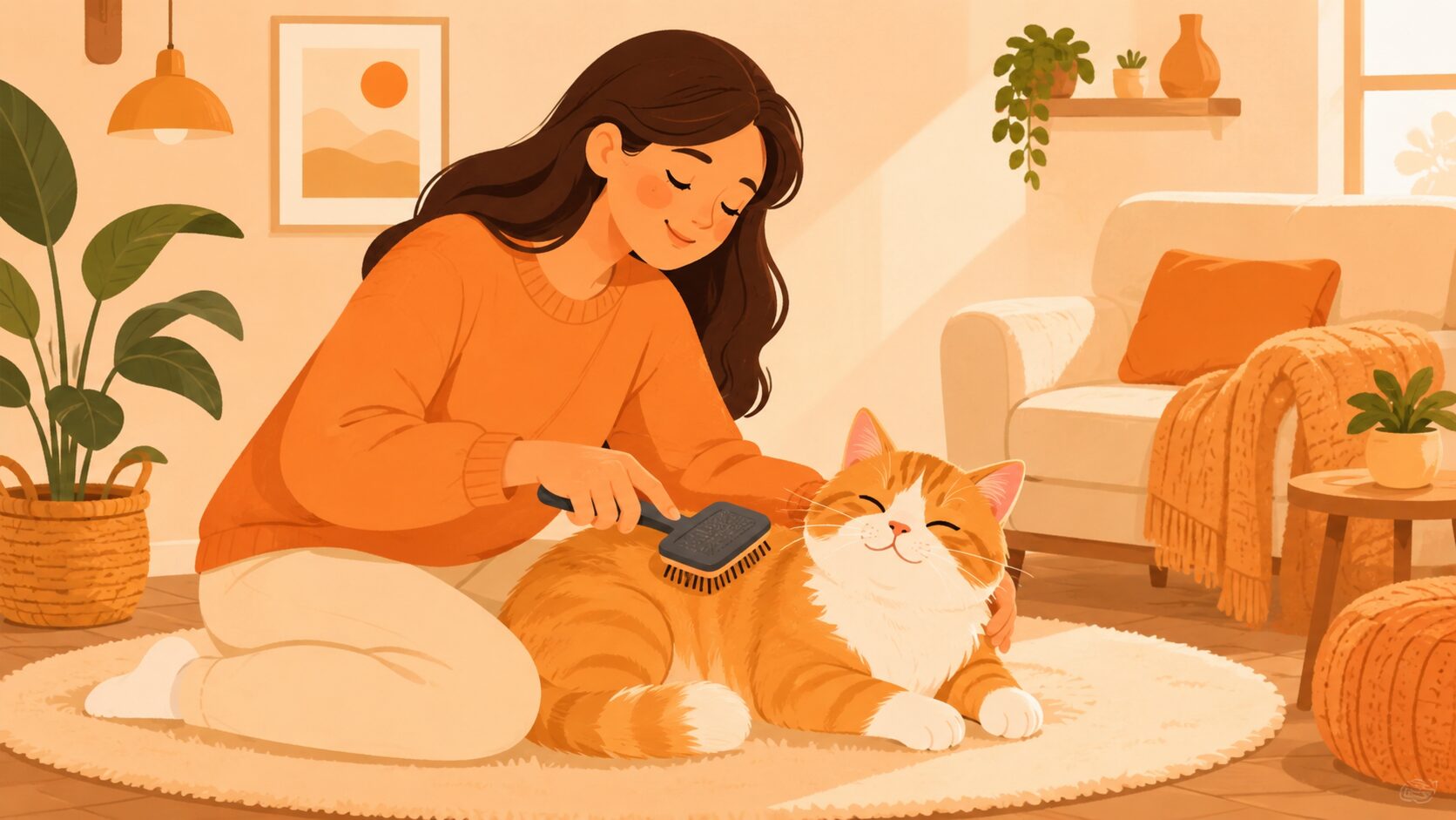 猫の体臭ケア｜猫をやさしくブラッシングして被毛を清潔に保つ