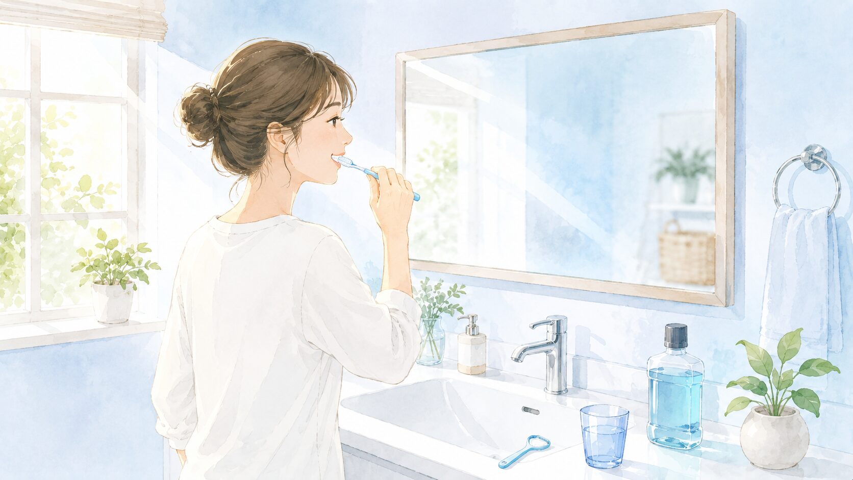 朝の3分口臭ケアルーティン｜歯磨きで爽やかな1日のスタートを整える