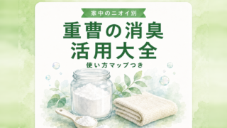 重曹の消臭活用大全|家中のニオイ別の使い方マップ