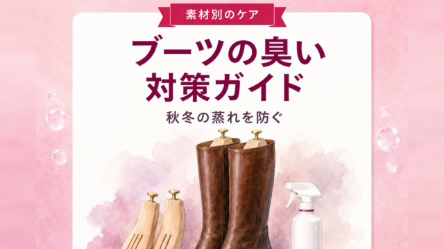 ブーツの臭い対策ガイド｜秋冬の蒸れを防ぐ素材別ケア