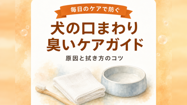 犬の口まわりの臭いケアガイド｜原因と拭き方のコツ